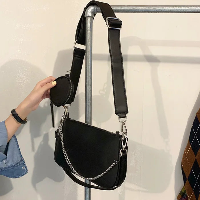 Retro Chain Small Bag Messenger Wild Hong Kong Style Women's Bag
