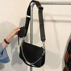 Retro Chain Small Bag Messenger Wild Hong Kong Style Women's Bag