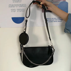 Retro Chain Small Bag Messenger Wild Hong Kong Style Women's Bag