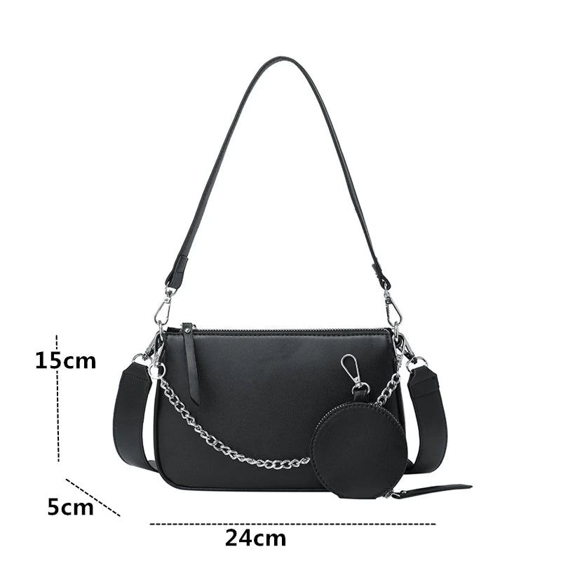 Retro Chain Small Bag Messenger Wild Hong Kong Style Women's Bag