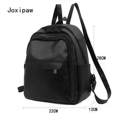 Women's Pu Leather Travel Backpack Large Capacity School Bag