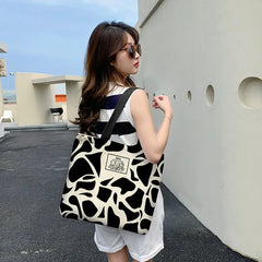 Retro Harajuku Printed Shoulder Bag for Women