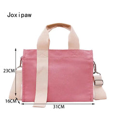 Large Capacity Tote Bag for Women - Solid Handbags