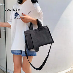 Large Capacity Tote Bag for Women - Solid Handbags
