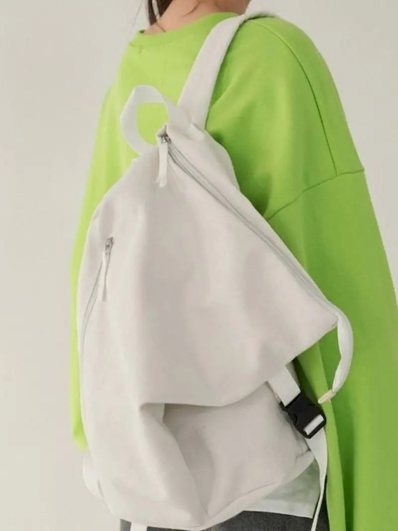 Canvas Travel Bag School Backpack Cross Body Bag