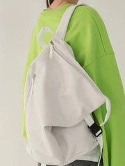 Canvas Travel Bag School Backpack Cross Body Bag