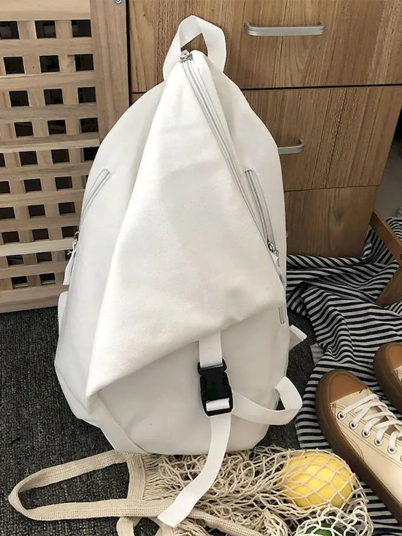 Canvas Travel Bag School Backpack Cross Body Bag