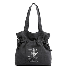 Canvas Shoulder Bag Tote Large Capacity Travel Backpack Handbag