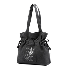 Canvas Shoulder Bag Tote Large Capacity Travel Backpack Handbag