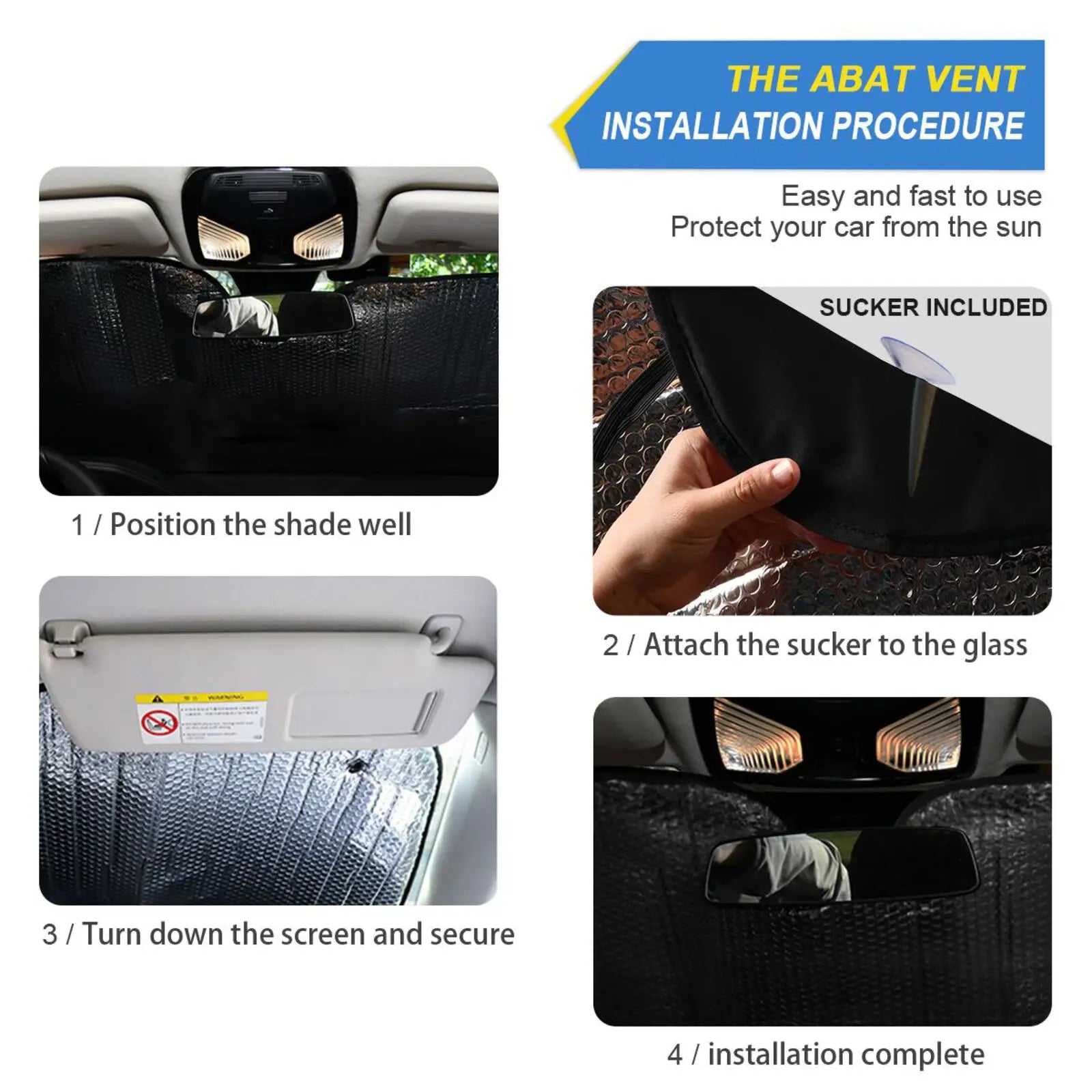Dragon Print Car Heated Windshield Sunshade Auto Sun Visor