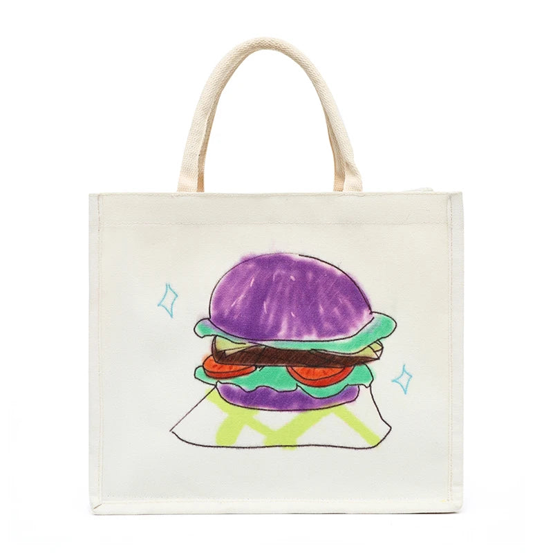 Cartoon Canvas Candy Urban Shoulder Messenger Ladies Handbags