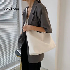 Casual Soft Pu Leather Shoulder Bag for Women Large Capacity Crossbody Bags