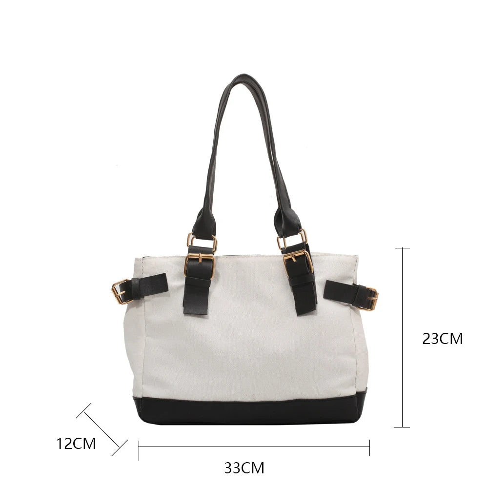 Canvas Shoulder Bag Women Tote Handbag