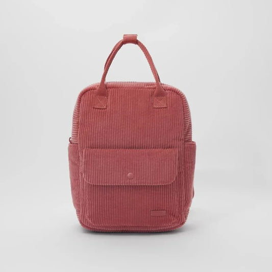 Corduroy Toddler Backpack, Solid Color Bag