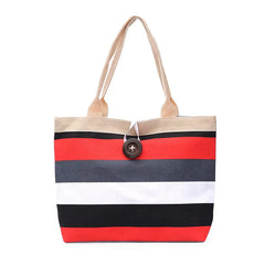 Grid Canvas Bags National Style Shoulder Handbag