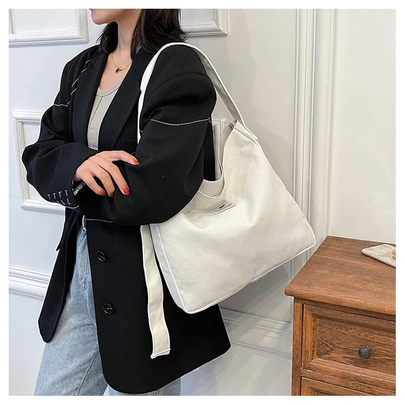 Retro Corduroy Handbag One Shoulder Large Capacity Casual Messenger Bag