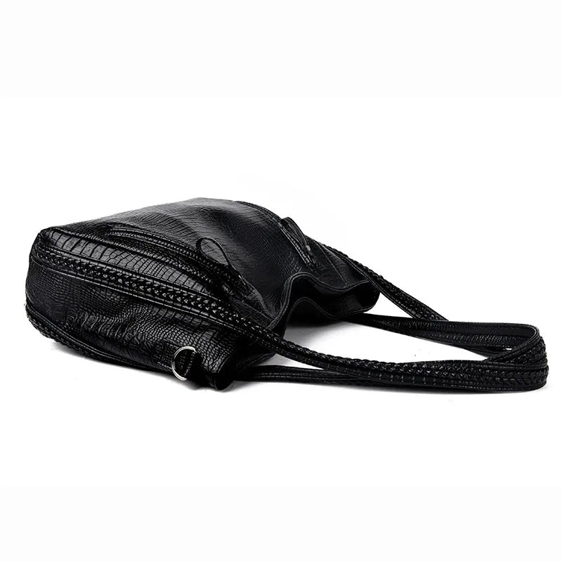 Crocodile One Shoulder Women's Bag Large Capacity Handheld Crossbody