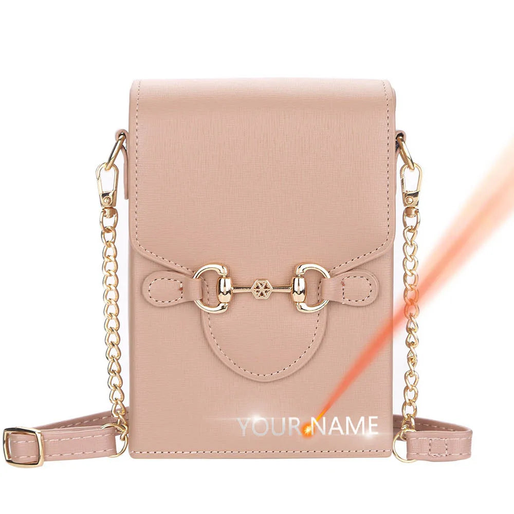 Engraved Mini Shoulder Bags for Women