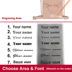Engraved Mini Shoulder Bags for Women