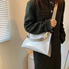 Soft Leather Shoulder Bag Large Capacity Crossbody