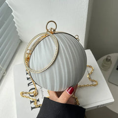 Spherical Clutch Pack Women Messenger Bag Chain Shoulder Bags