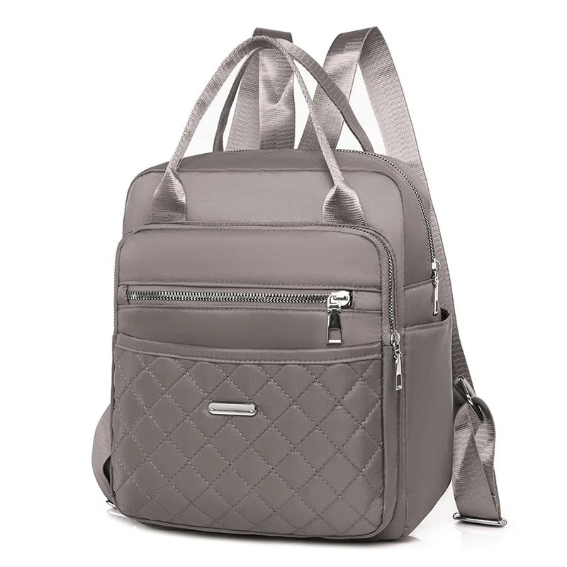 Dual-Use Double Backpack Handbag Outdoor Travel Oxford Cloth Convenient School B