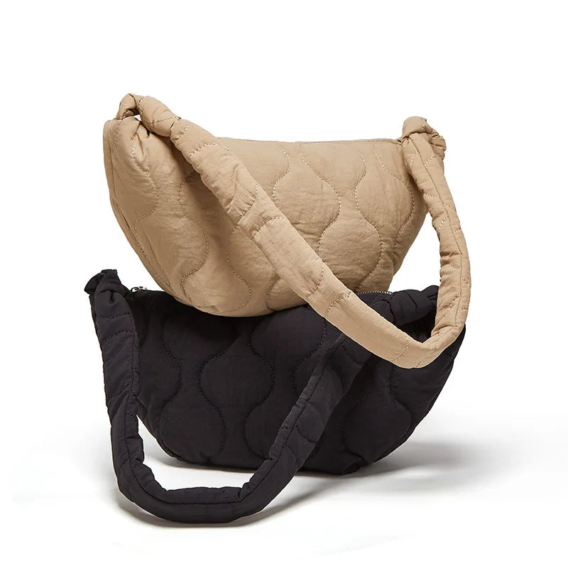 Embroidered Dumpling Bag Women's One Shoulder Handbag