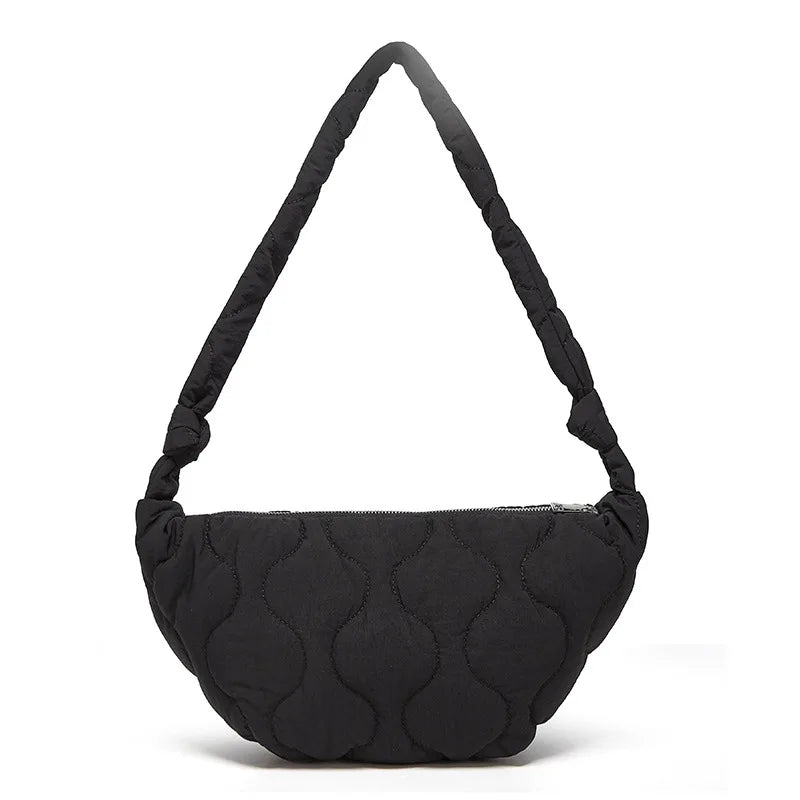 Embroidered Dumpling Bag Women's One Shoulder Handbag