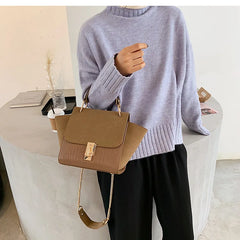 Matte PU Leather Women's Handbag Large Shoulder Bag