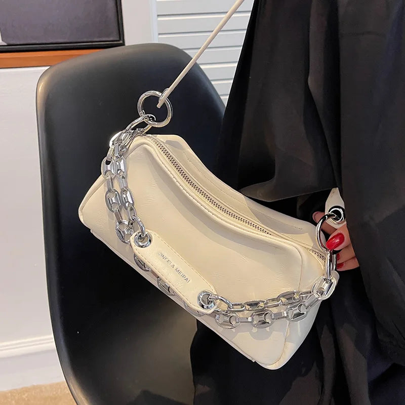 Chain Shoulder Messenger Bags High Summer Single Shoulder Underarm Bag Women Pur