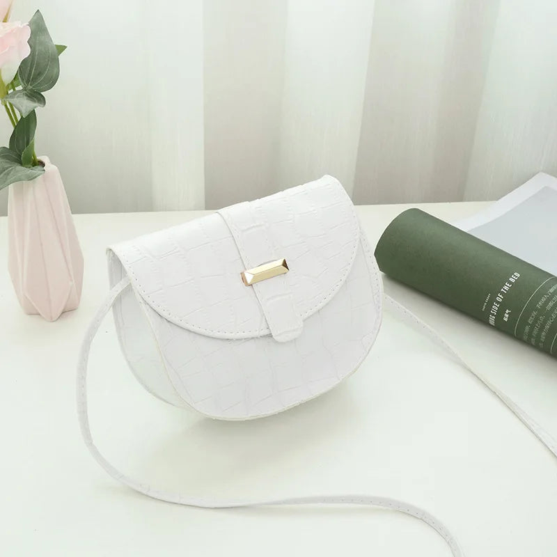 Solid High Shoulder Messenger Bags For Women Ladies