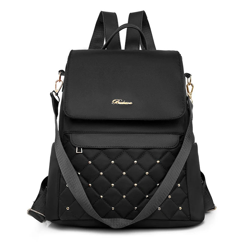 Lightweight Ladies Backpack Teen Girls Oxford Cloth Travel School Bag
