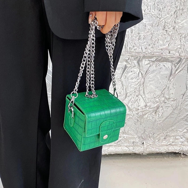 Mini Messenger Bag Chain Crossbody Shoulder Side Bag for Women