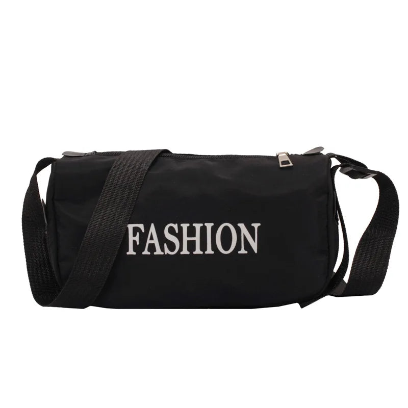 Canvas Messenger Bag Casual Shoulder Bag Retro Letter Shopping
