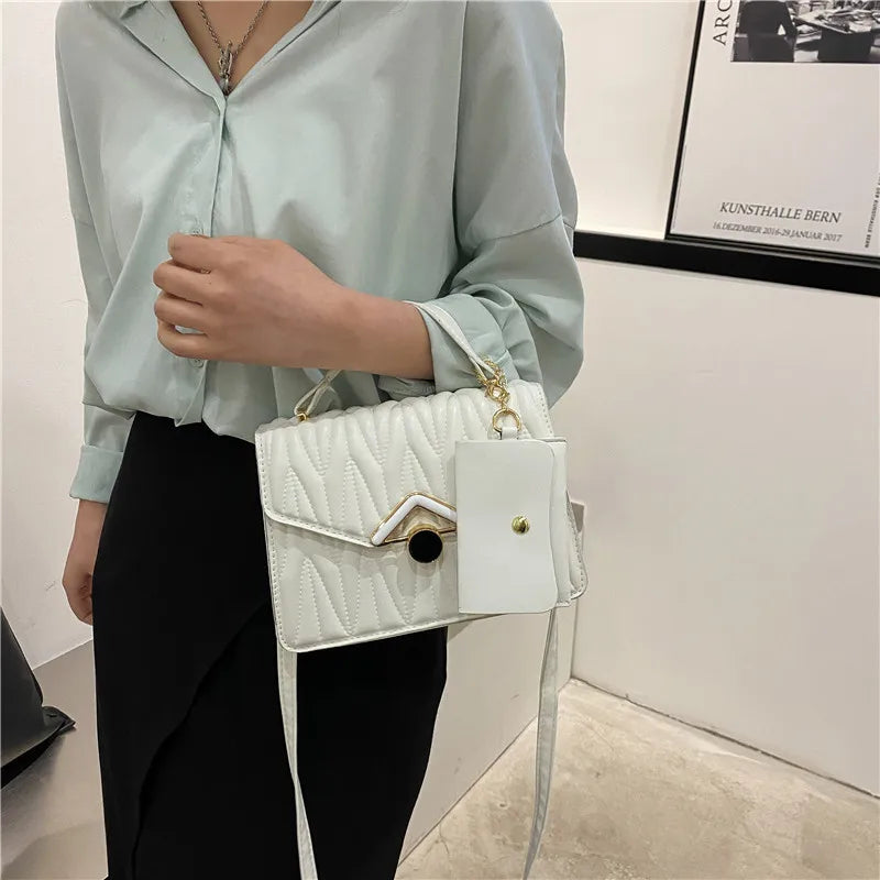 Casual Vintage Pleated Crossbody Bag Handbag