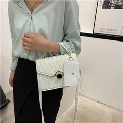 Casual Vintage Pleated Crossbody Bag Handbag