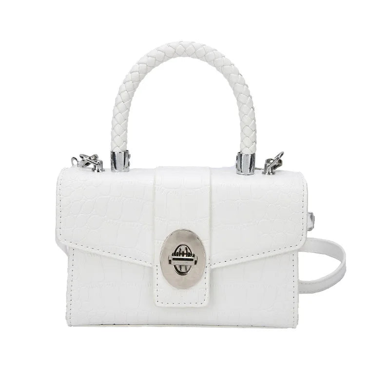 Crocodile Pattern Crossbody Bag Small Messenger Clutch Handbag
