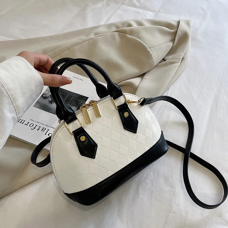 Diamond Lattice Shell Bag Crossbody Chain Shoulder Messenger Bag