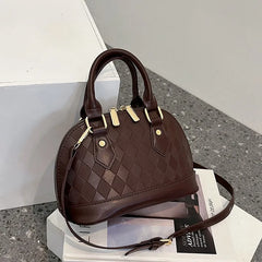Diamond Lattice Shell Bag Crossbody Chain Shoulder Messenger Bag