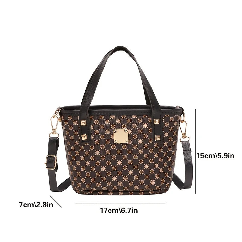 Solid Chain Crossbody Shoulder Bag for Women