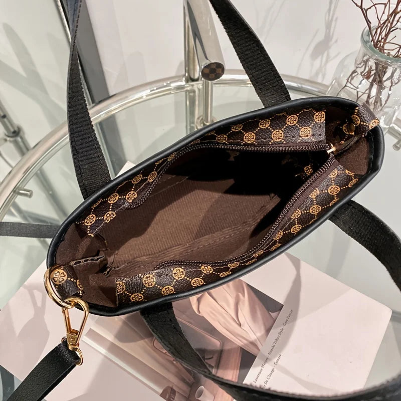 Solid Chain Crossbody Shoulder Bag for Women