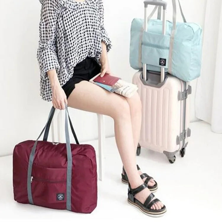 Large Capacity Nylon Travel Bag for Women & Men