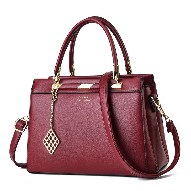 Retro Embroidery Shoulder Bag Large Capacity PU