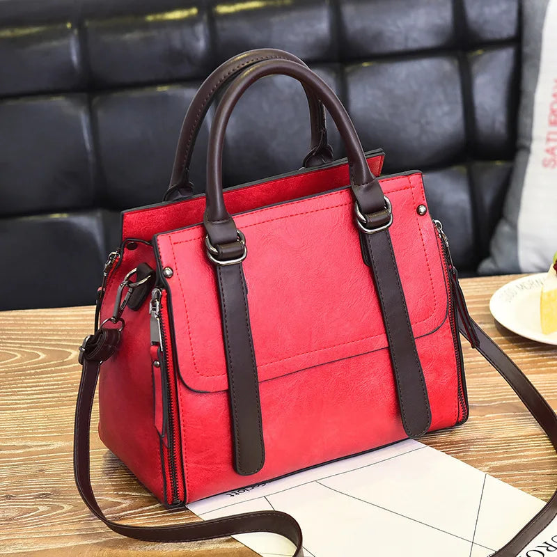 Retro Large Capacity One Shoulder Crossbody Bag
