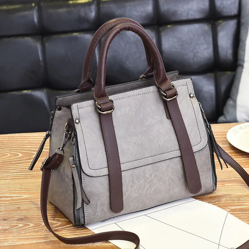 Retro Large Capacity One Shoulder Crossbody Bag