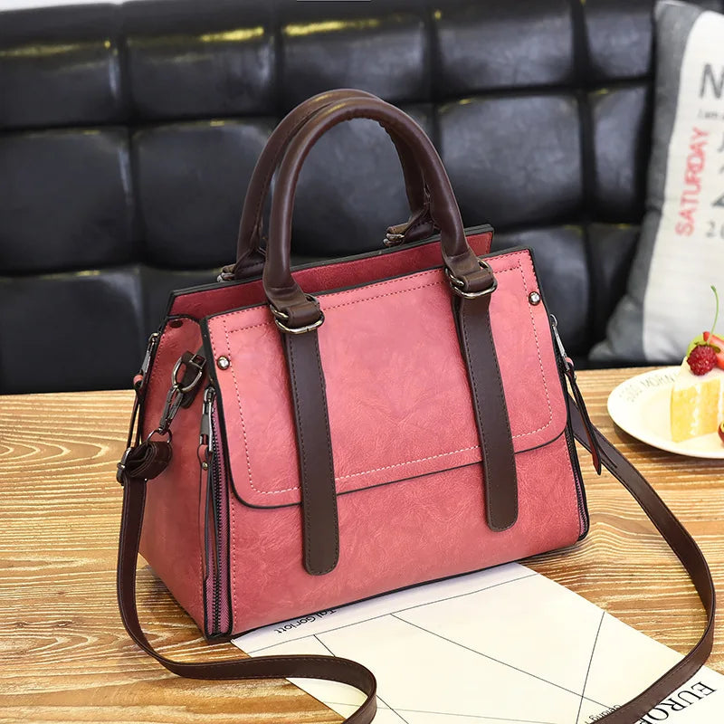 Retro Large Capacity One Shoulder Crossbody Bag
