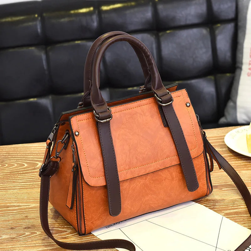 Retro Large Capacity One Shoulder Crossbody Bag