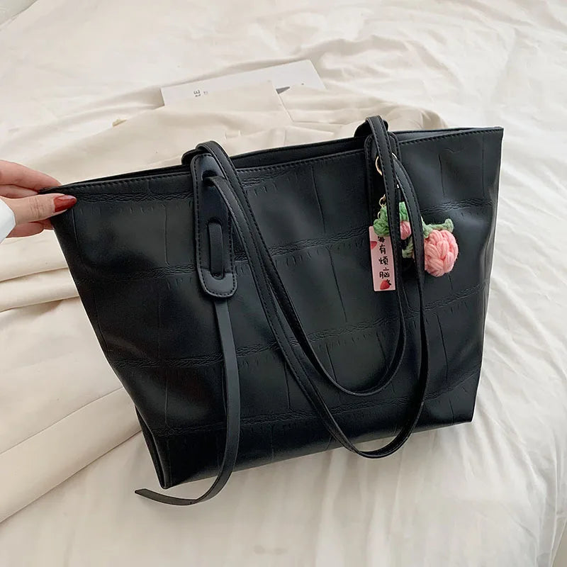 Women's Tote Bag Wild PU Large Capacity Shopping Bags