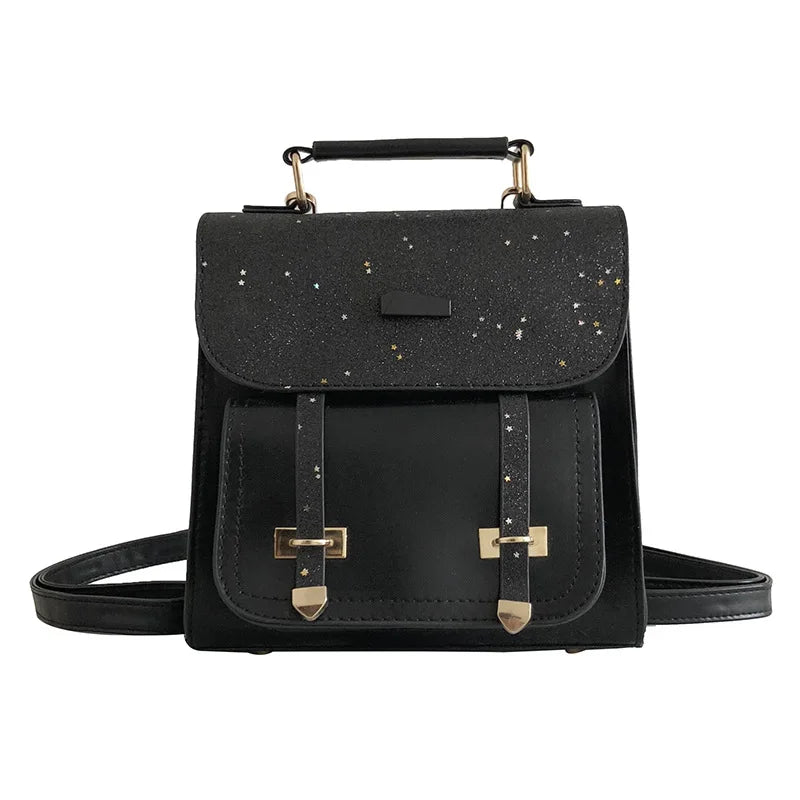 Sequin Student Backpack Lady Bag 22X22X9cm