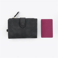 Women's Short Three-fold Wallet Student Small Fresh Capacity Wallet